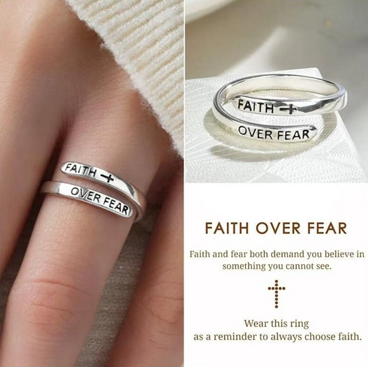 Faith Over Fear Ring