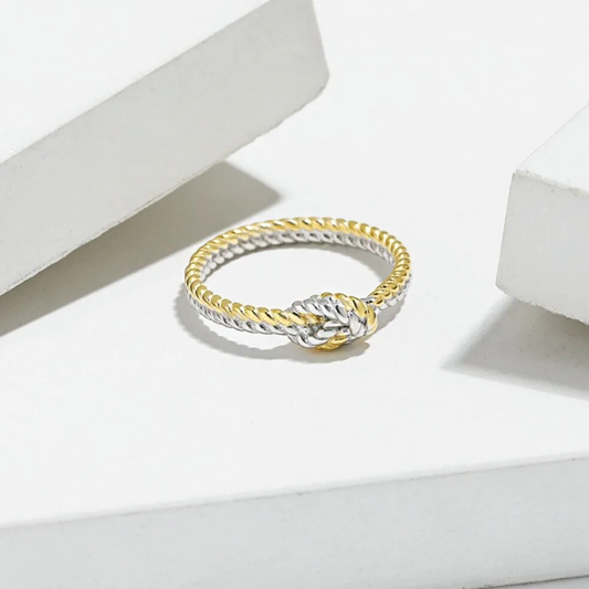 Mother Daughter Love Knot Ring